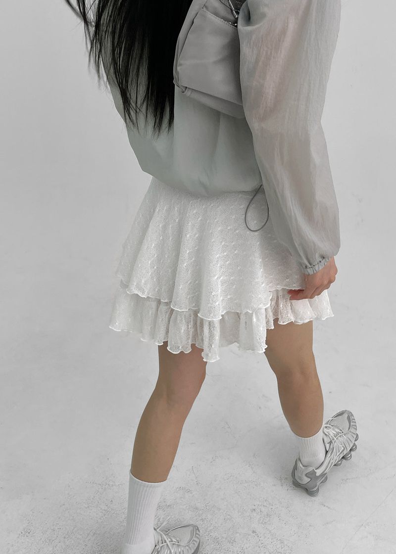 BLACKUP（ブラックアップ）の「[MADE] Dionin Lace Mini Skirt Pants（Skirts）」
