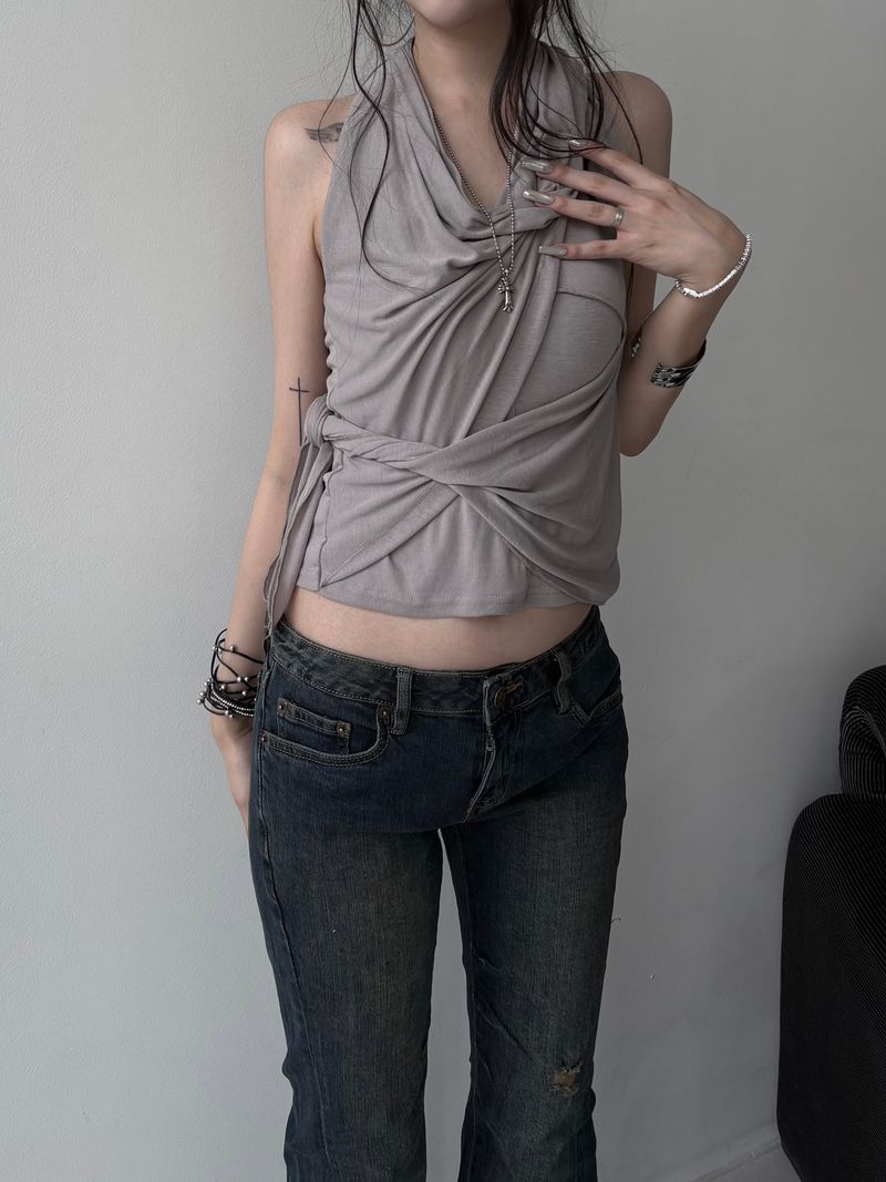 mood strap layered sleeveless (2color)
