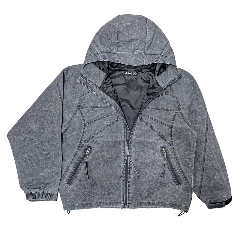 BLEACH LINED JACKET . DIRTY BLACK