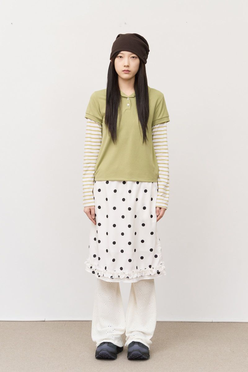 (W) Soap Frill Bubble Skirt