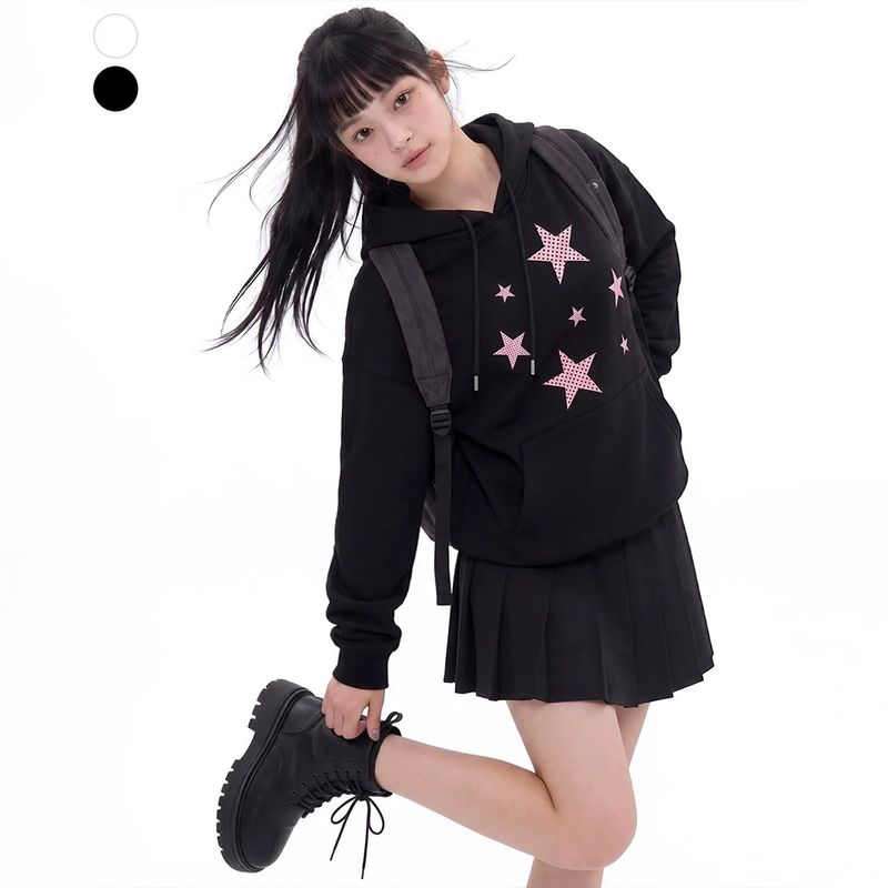 RANDOMOFF(ランダムオフ)の「STARRY DOT HOODIE (2color)(Tops)」