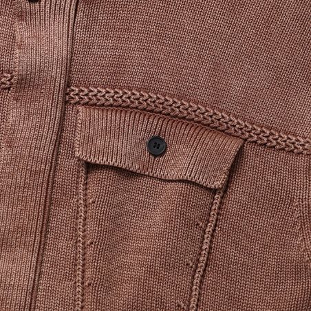 Demon Washing Knit Hood Jacket