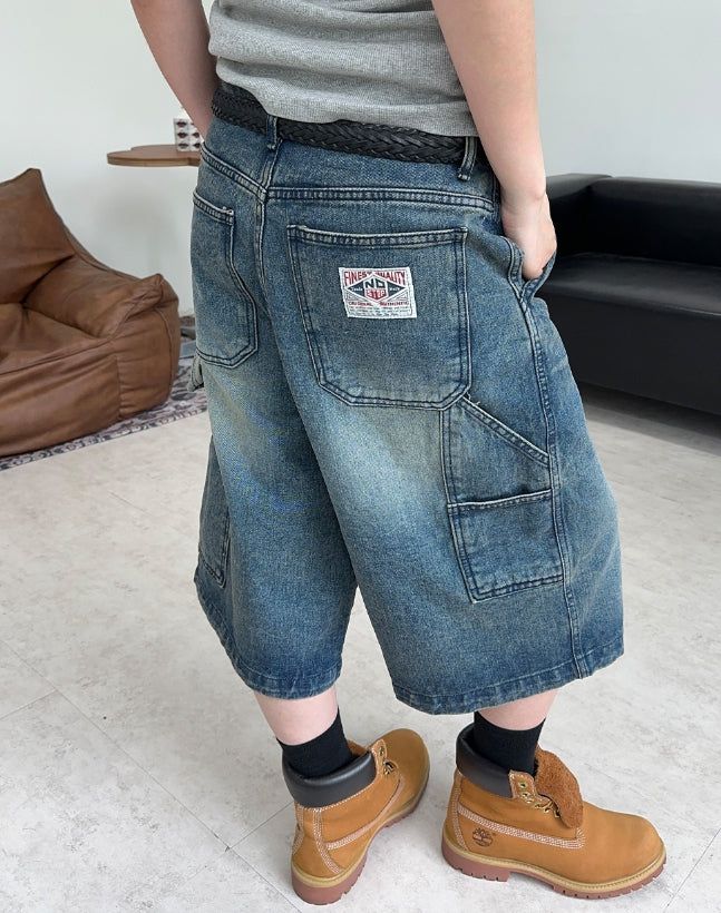 Elto Patch Carpenter Bermuda Pants