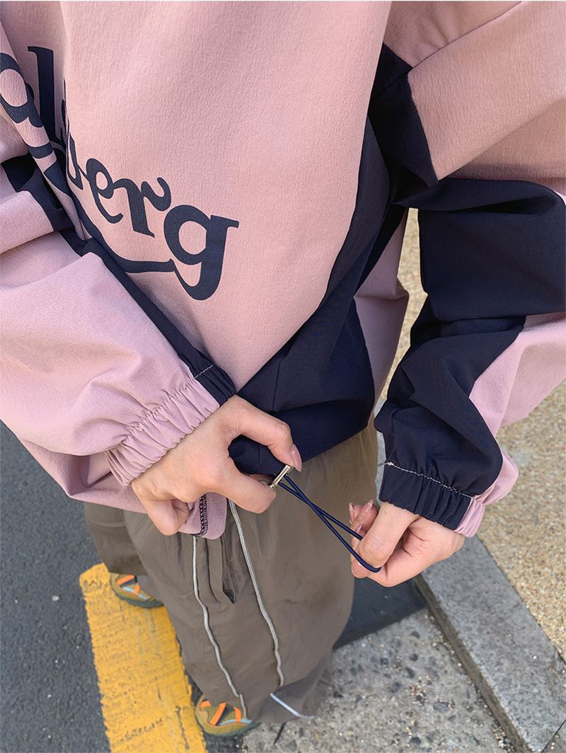CARLI SPORTY NYLON SWEAT SHIRT (3COLOR)