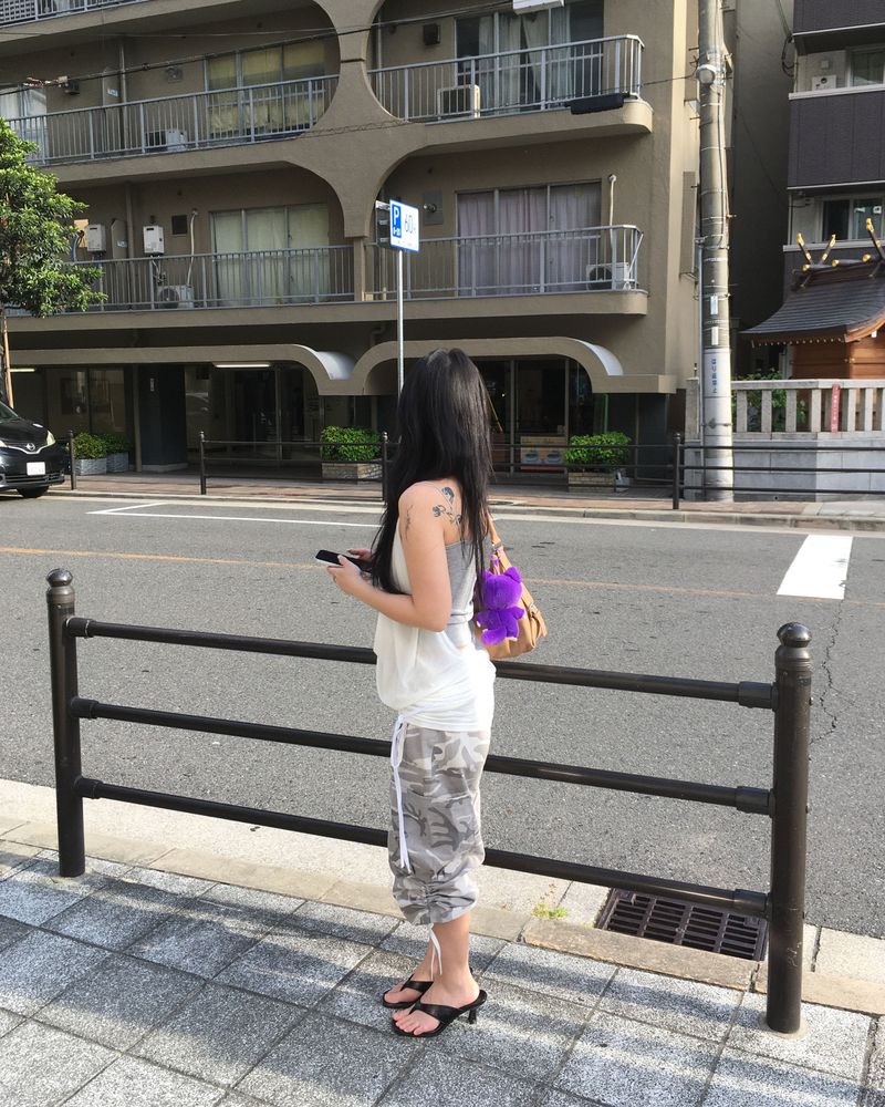 Camo capri pants