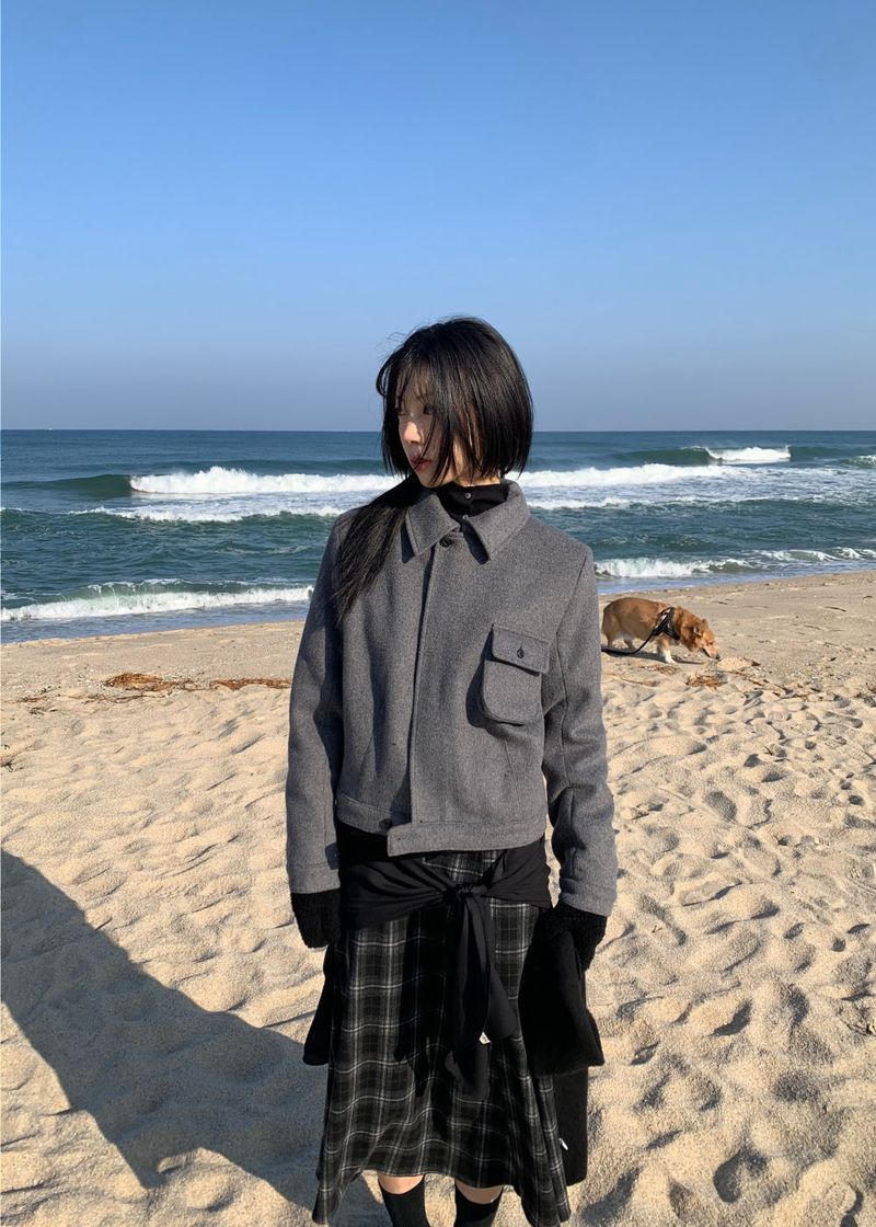 POCKET WOOL JACKET