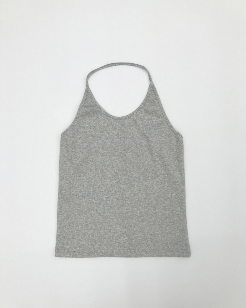 Triangle halterneck sleeveless top (5color)