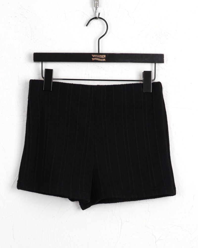 [Brushed lining] syoota ribbed short knit pants