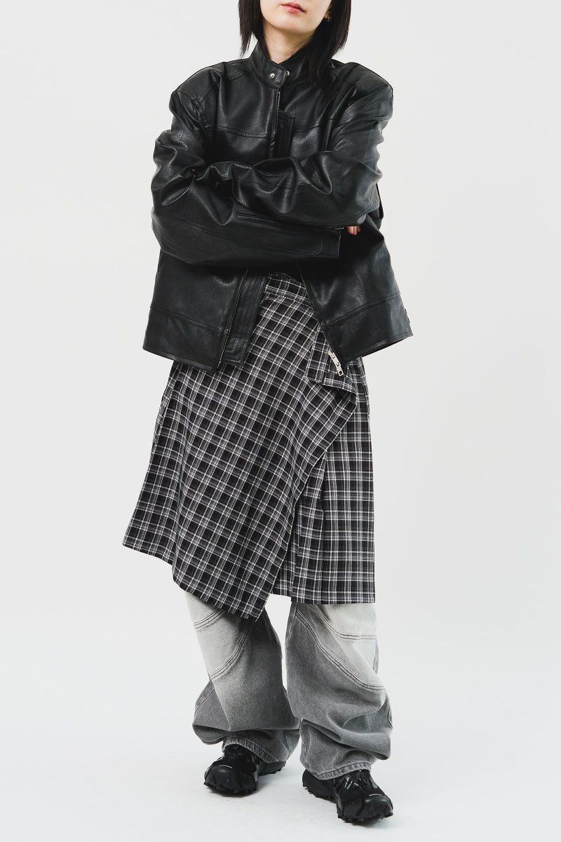 Burn Leather jacket (3color)