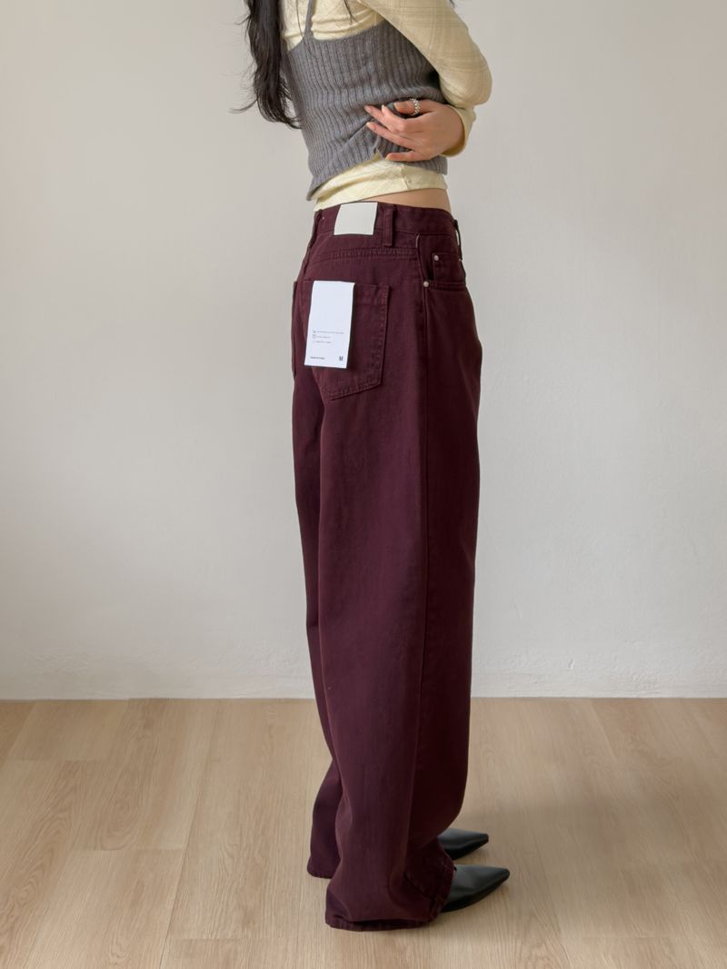 602 Dyed Cotton Wide Pants