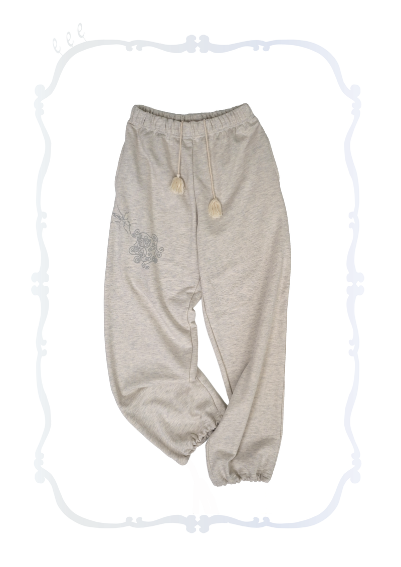 Web E Clover Pants (Light Melange)