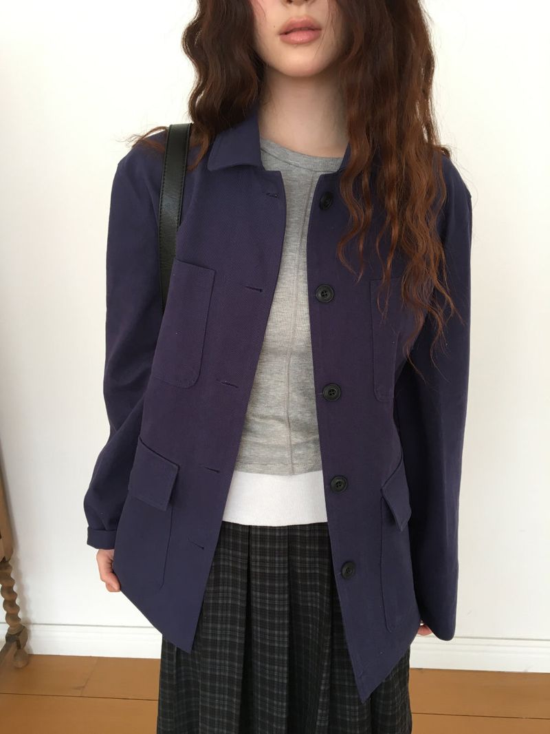 Venue Single Cotton Field Jacket (2color)