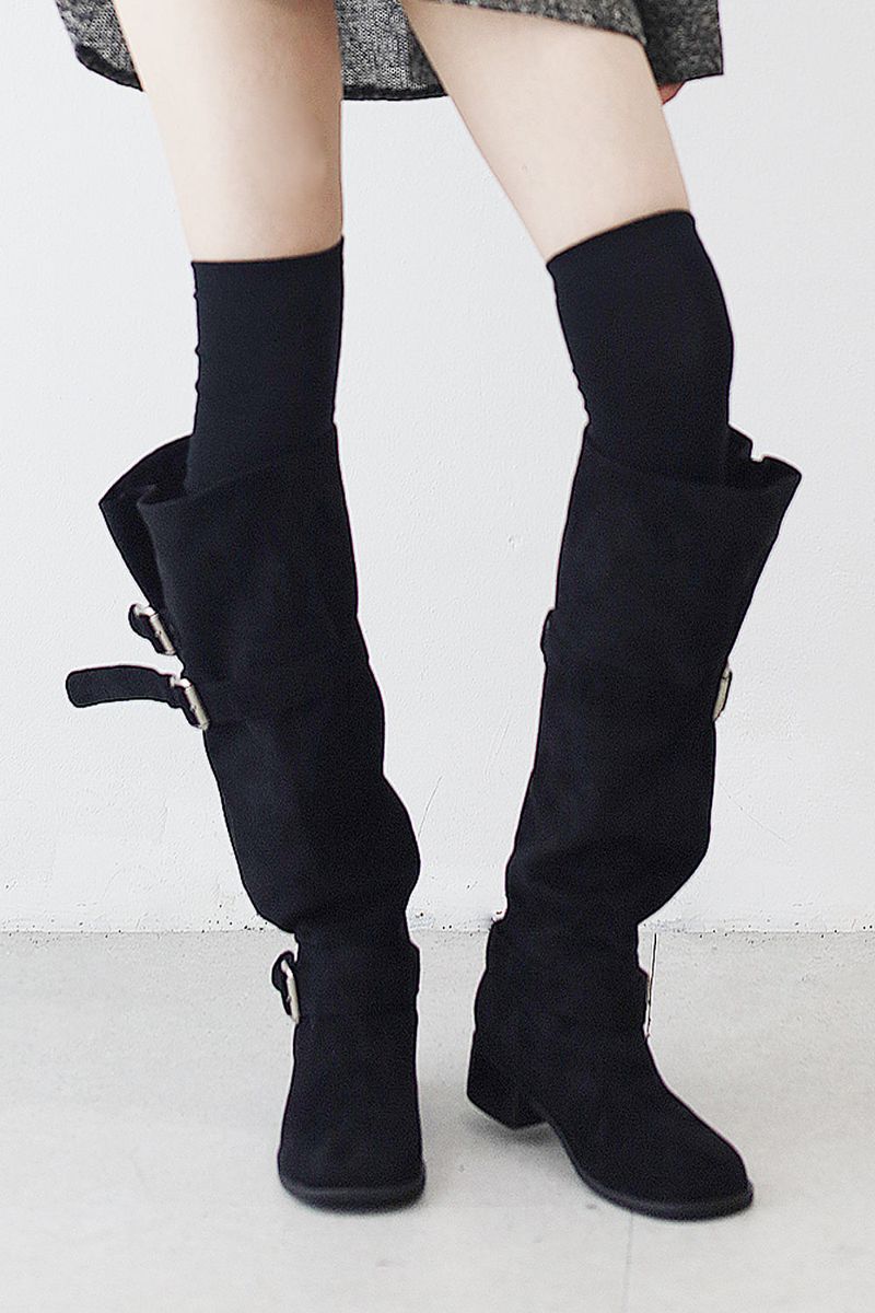 NONCODE（ノンコード）の「Rat Belt Suede Boots（Shoes）」