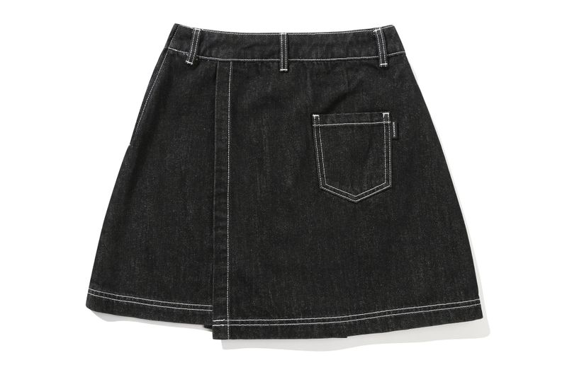 WOMANS DENIM SKIRT_BLACK