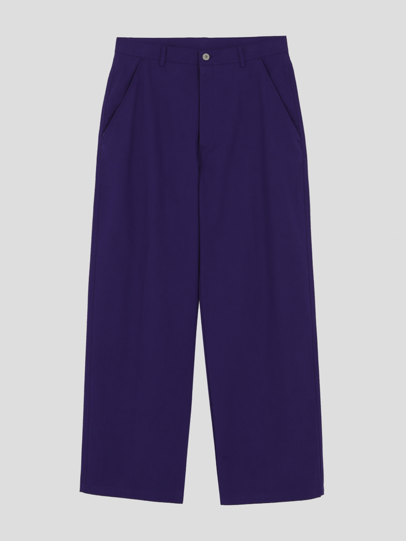 cotton wide chino pants