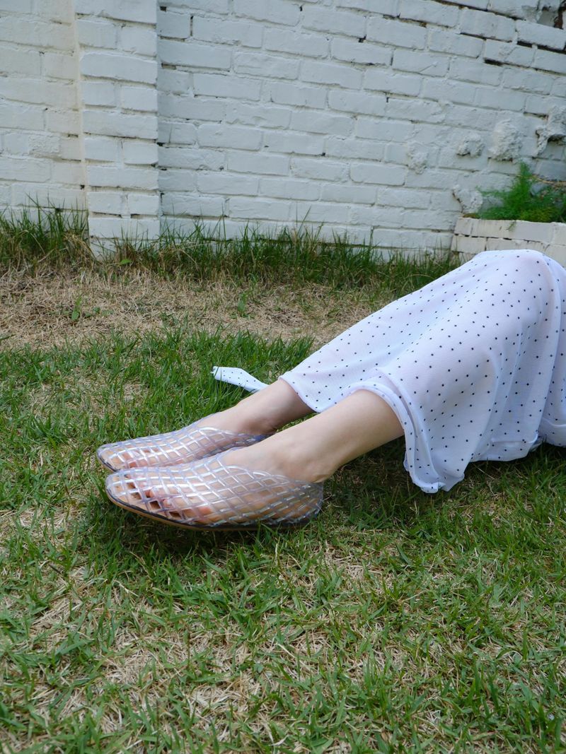 jelly flat shoes