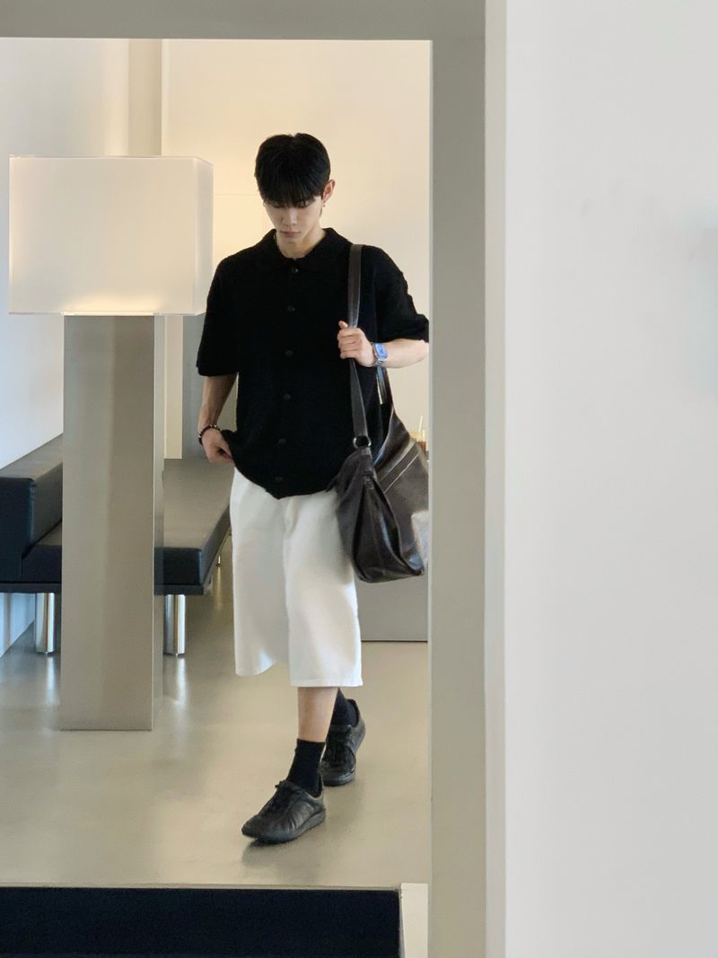 Suzuka White Bermuda Denim Pants