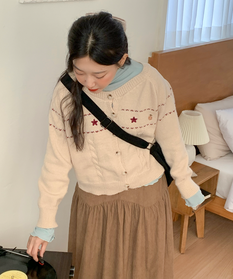 corduroy long skirt