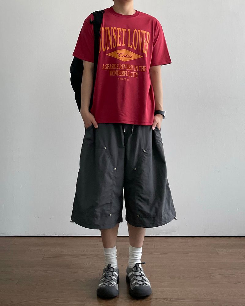 Anchor Nylon Bermuda Pants