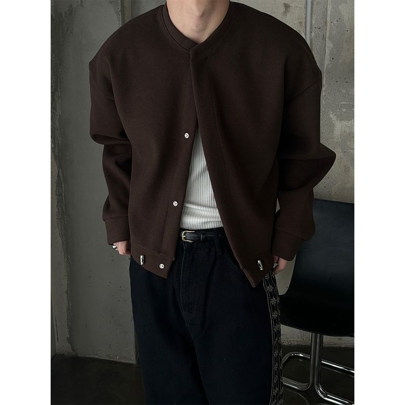 [S/S] Soft round neck crop cardigan(4color)
