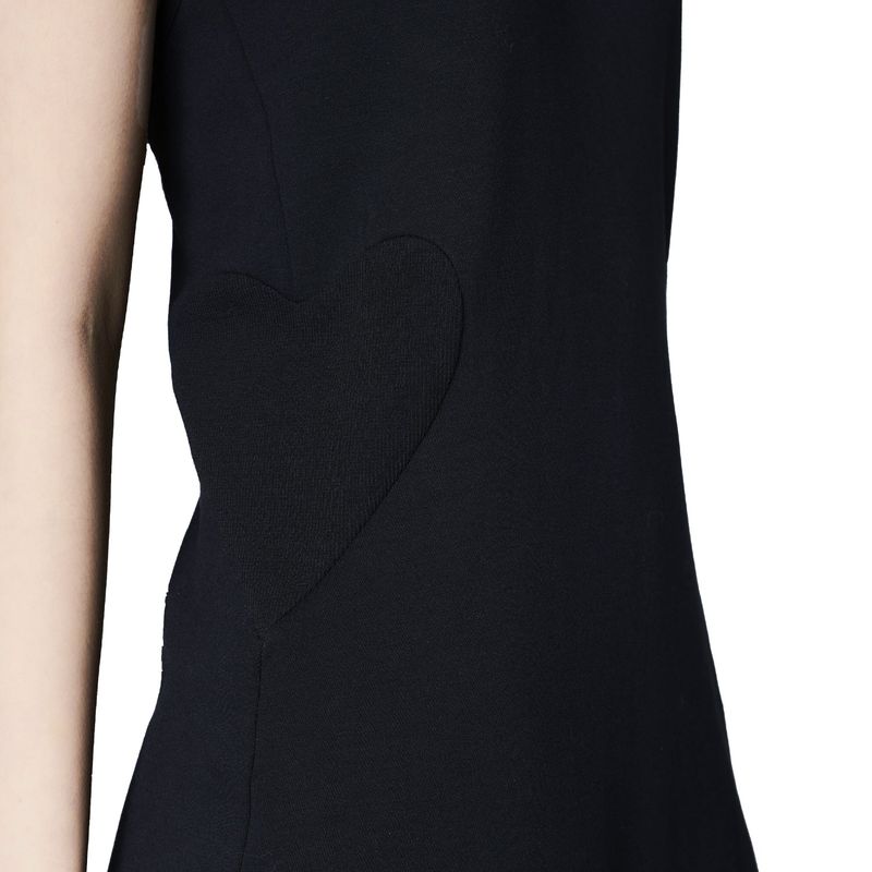 Layered heart halter dress 001
