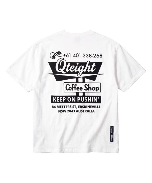 QT8 GARMENTS（キューティーエイトガーメント）の「LB Coffee Shop Washed Tee (Ivory)（Tops）」