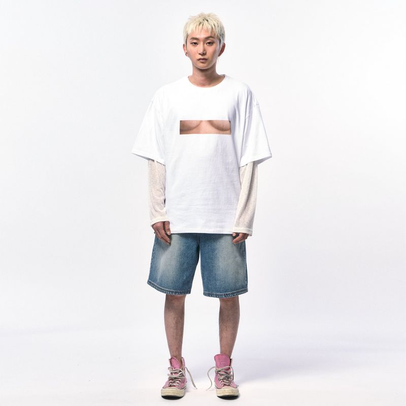 FAKE UNDER BOOB T-SHIRT