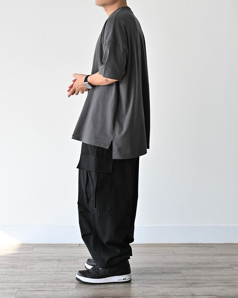 SIO WIDE CARGO PANTS BK