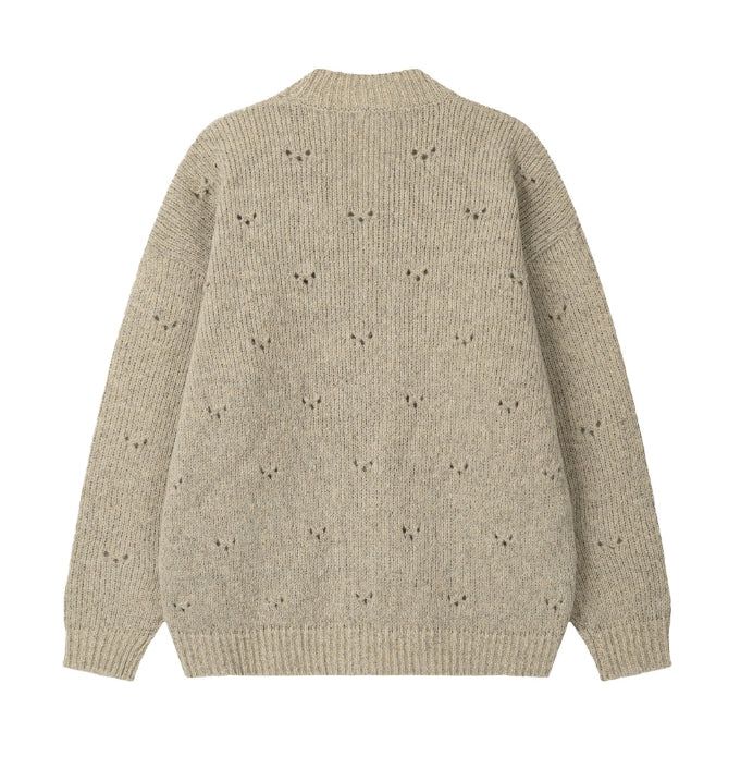 Alp Punching Knit Cardigan