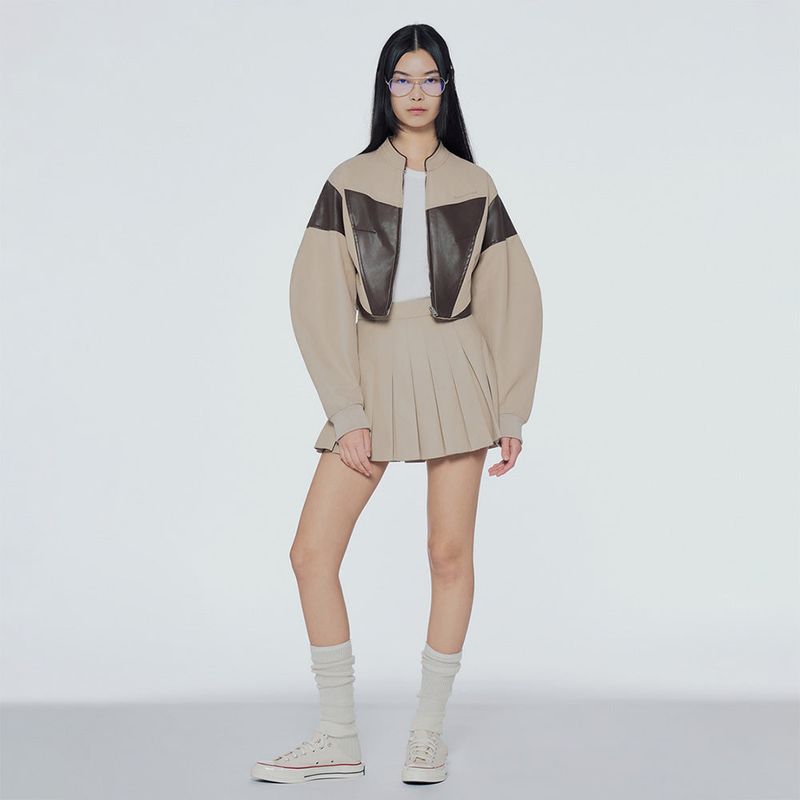 Corset-panelled western jacket