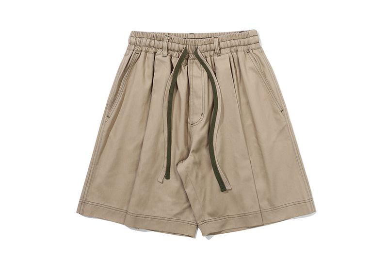 DOUBLE STRING HALF PANTS_BEIGE