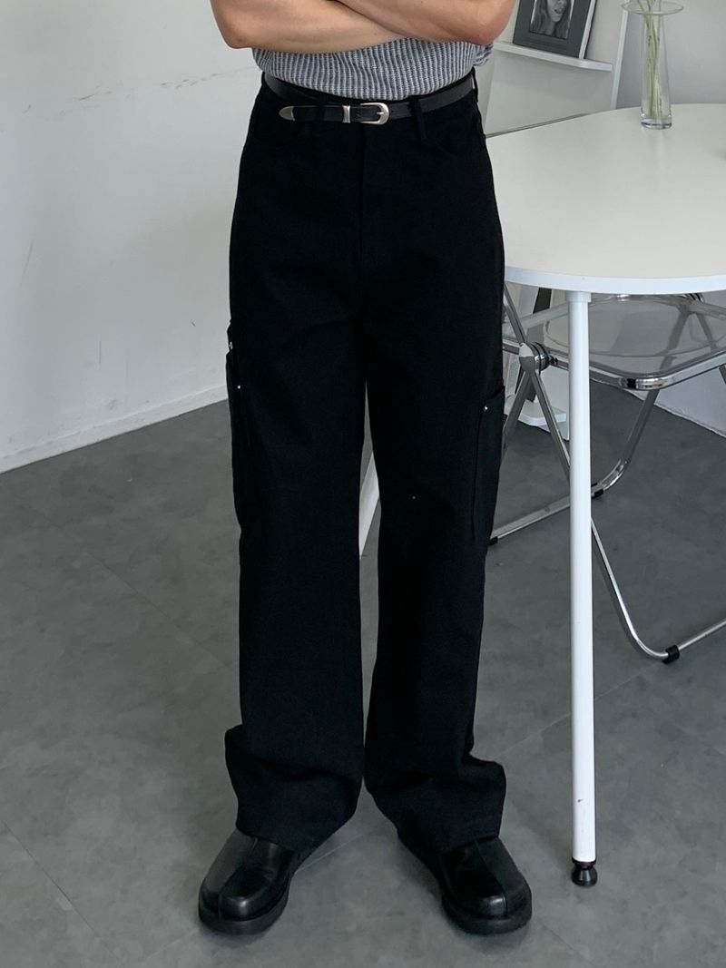 Mensfloor(メンズフロア)の「Layered Cotton Pocket Pants(Pants)」