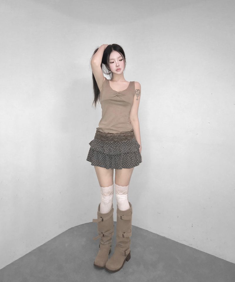 ricot lace top (3colors)