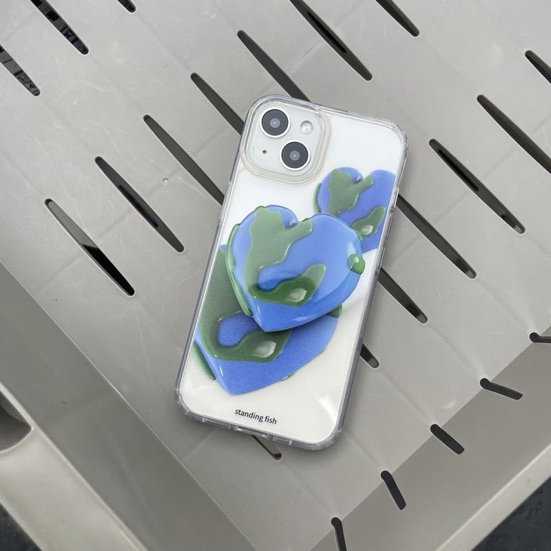 standingfish(スタンディングフィッシュ)の「Heart Earth Grip Tok (Epoxy)(Smartphone Accessories)」