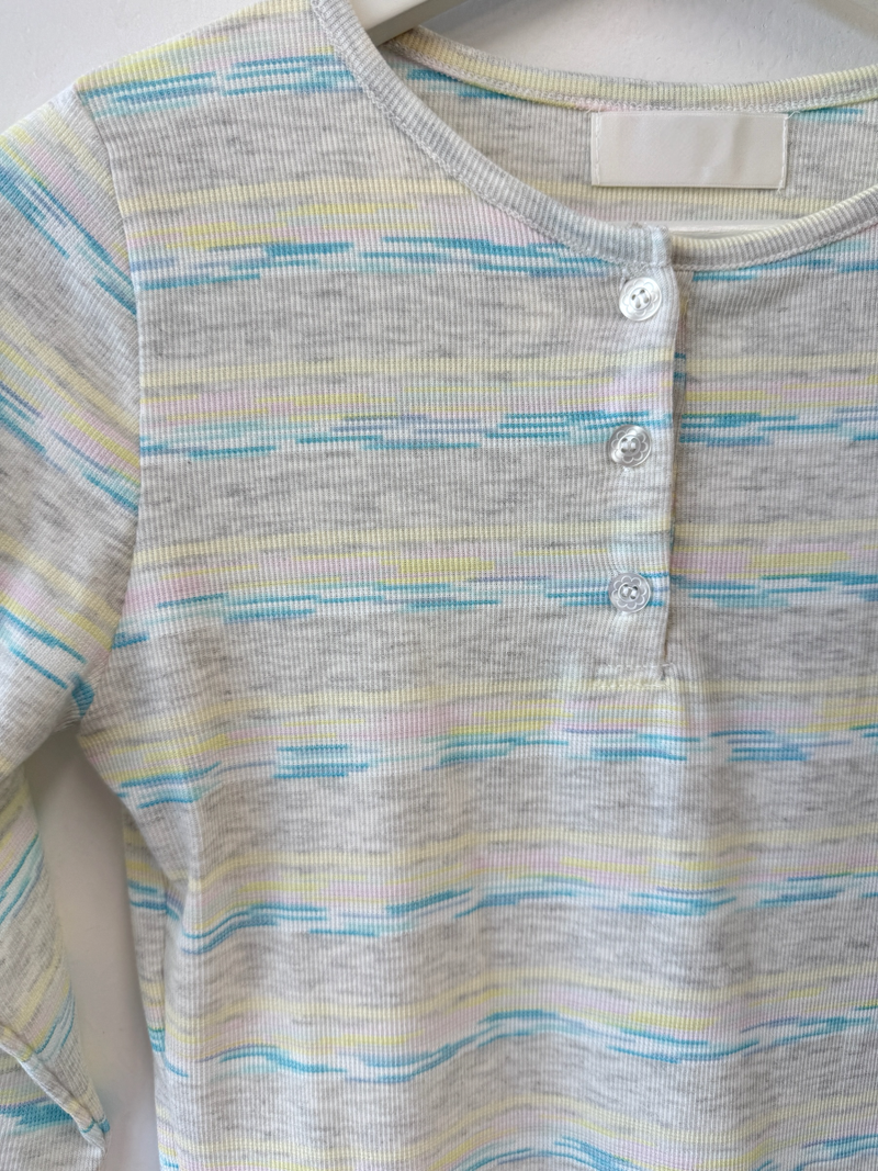 pattern henly neck T