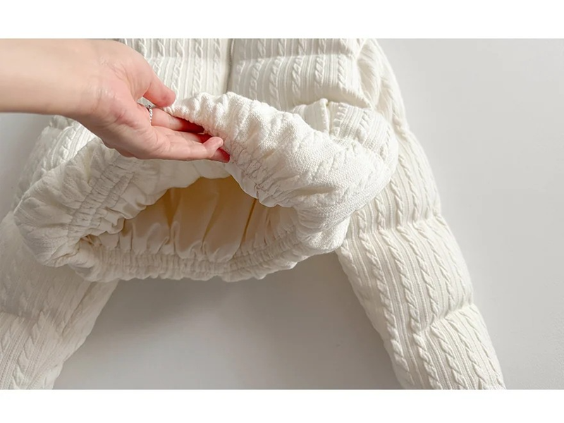 Cream Pattern Jacket Jumper