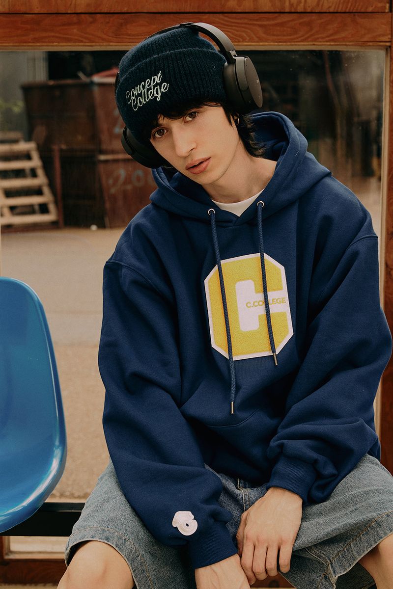 Soft Angora Navy Beanie [Unisex]