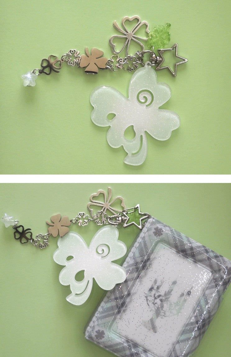 ✧Forever lucky clover keyring✧