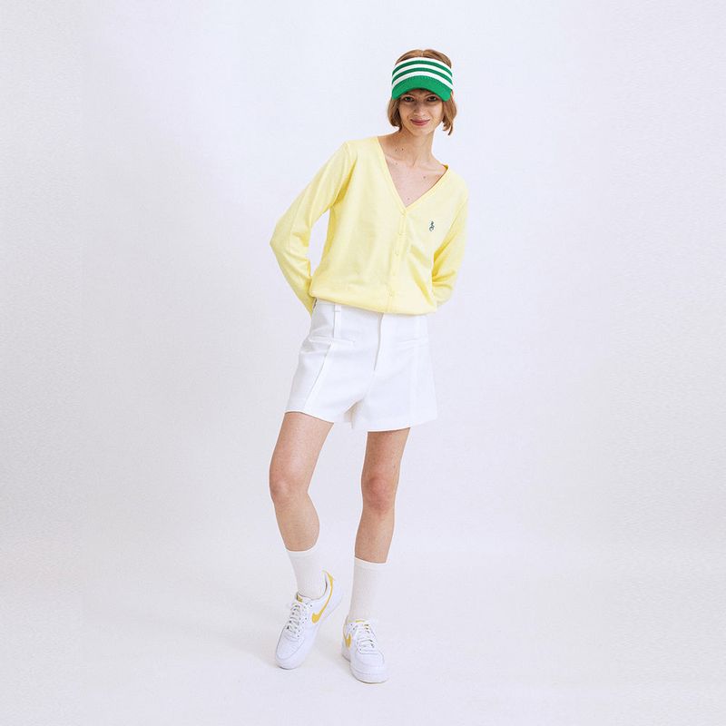 RCH mark Cardigan lemon yellow