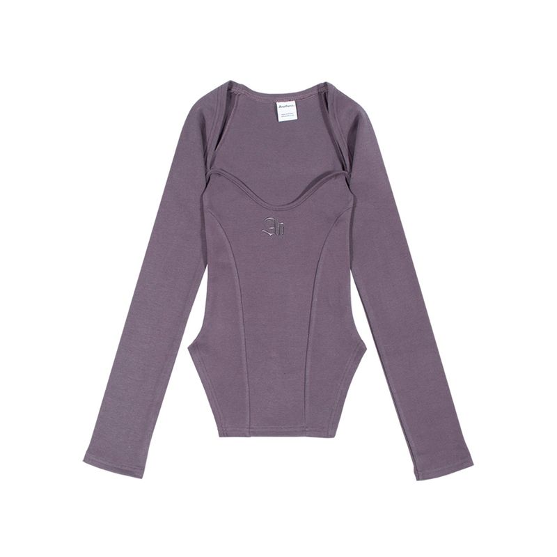 ANOTHERA(アナザーエー)の「SQUARE NECK BOLERO TOP (Cocoa)(Tops)」