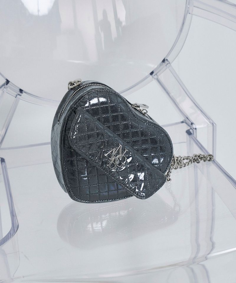 ANDGEEBEE(アンジービー)の「ラメハートキルティングショルダーバッグ(Bags)」