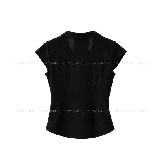 Nishi Double Button Collar Shirt