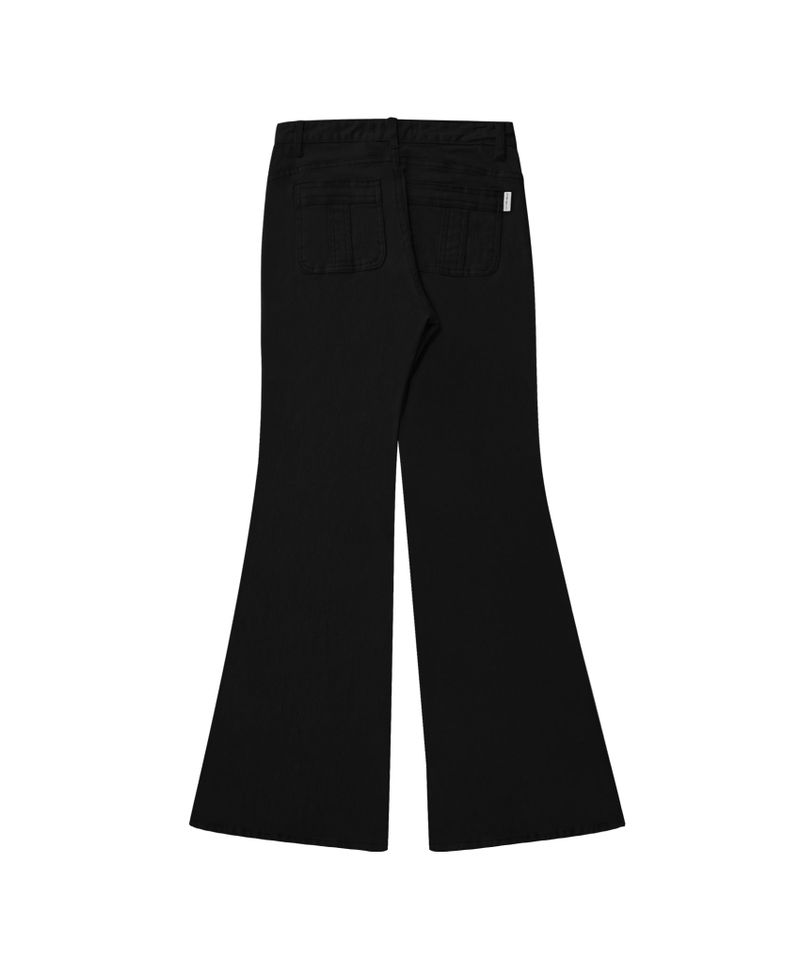 BUTTON POCKET BOOTCUT PT BLACK