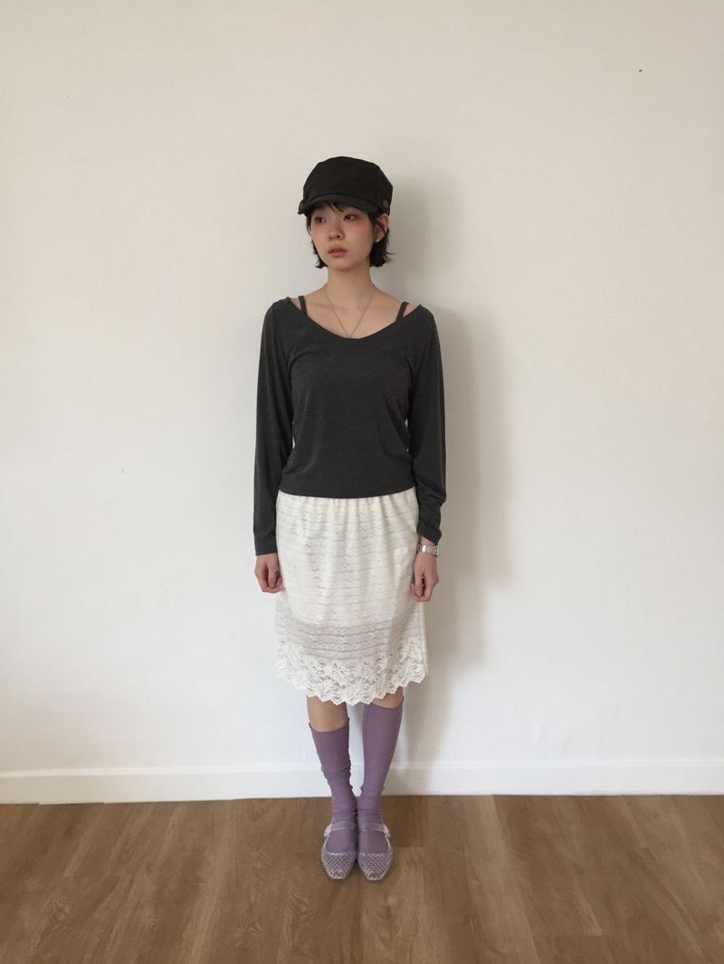 DUGGY(ダギー)の「Era Lace Midi Skirt (1color) (Skirts)」