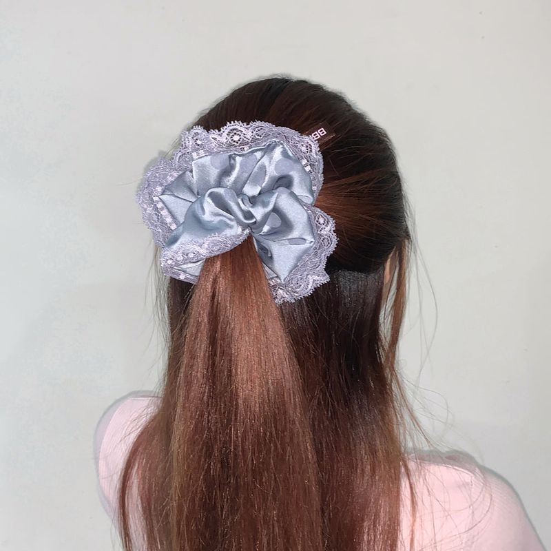 Blue dot Lace Scrunchies