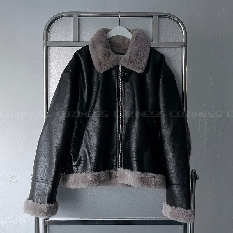 ECT bold Oversized fit suede jacket (3 colors)