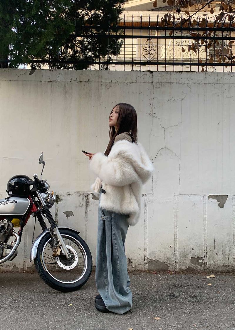 HOLIDAY HOOD FUR JACKET