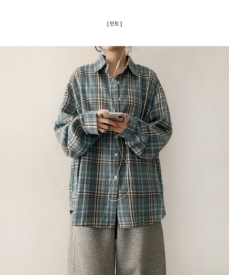 Lue Loose Fit Checkered Shirt