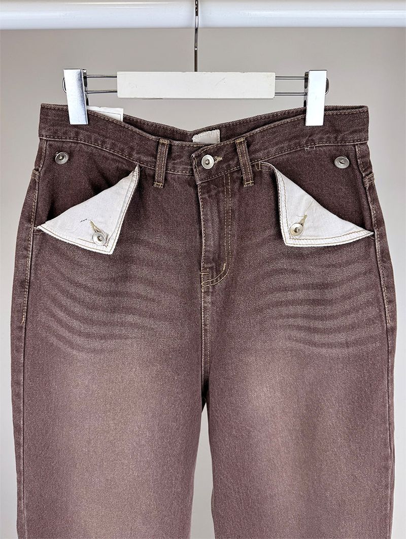 RETRO POCKET POINT JEANS (3C)