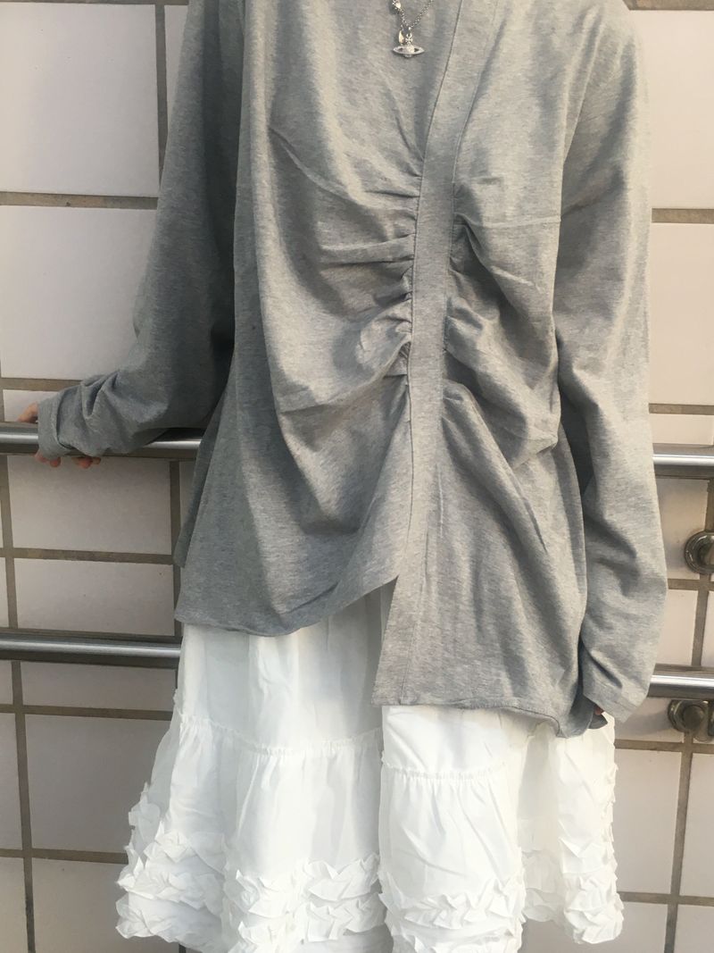 Flare some cotton frill skirt